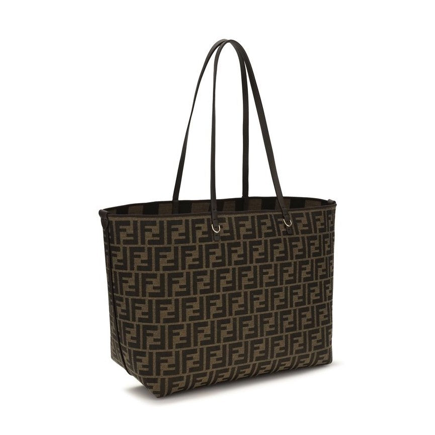 Fendi Brown Fabric Shoulder Bag