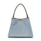 Fendi Blue Cotton Handbag