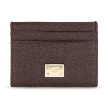 Dolce & Gabbana Brown Calf Leather Bos Taurus Wallet
