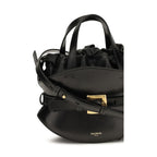 Balmain Black Calf Leather Bos Taurus Shoulder Bag