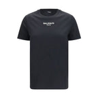 Balmain Black Cotton T-Shirt