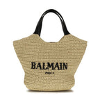 Balmain Beige Viscose Shoulder Bag