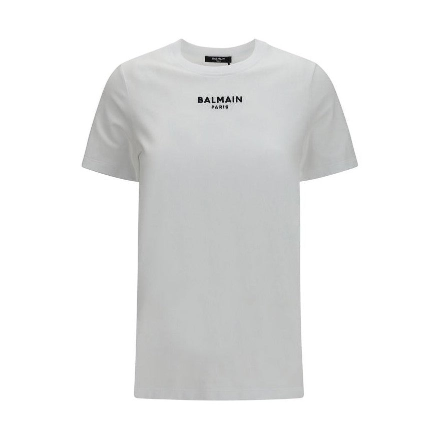 Balmain White Cotton T-Shirt