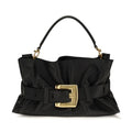 Balmain Black Calf Leather Bos Taurus Handbag