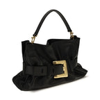 Balmain Black Calf Leather Bos Taurus Handbag