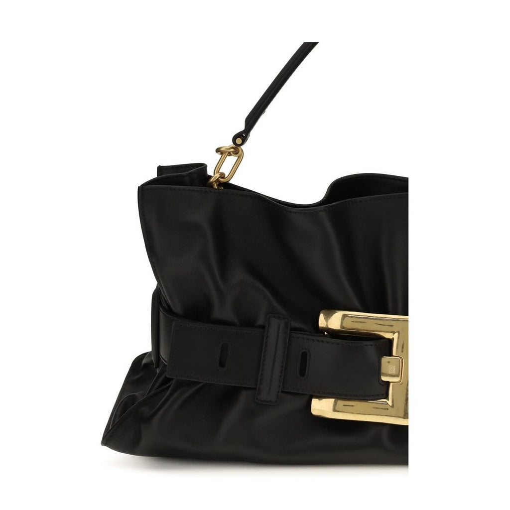 Balmain Black Calf Leather Bos Taurus Handbag