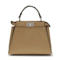 Fendi Beige Calf Leather Bos Taurus Handbag