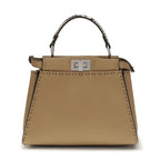 Fendi Beige Calf Leather Bos Taurus Handbag