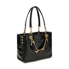Balmain Black Calf Leather Bos Taurus Shoulder Bag