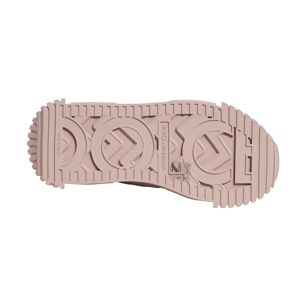 Dolce & Gabbana Pink Lace NS1 Low Top Sneaker Sports Shoes