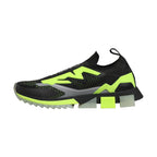 Dolce & Gabbana Black Green Sorrento Low Top Sneakers Shoes