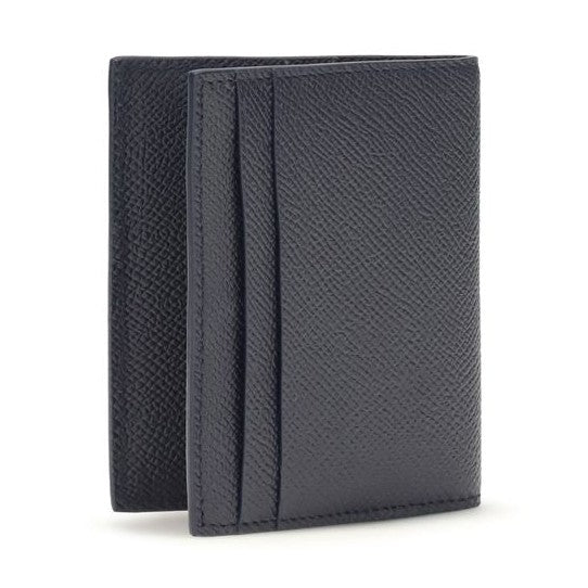Ferragamo Blue Calf Leather Bos Taurus Wallet