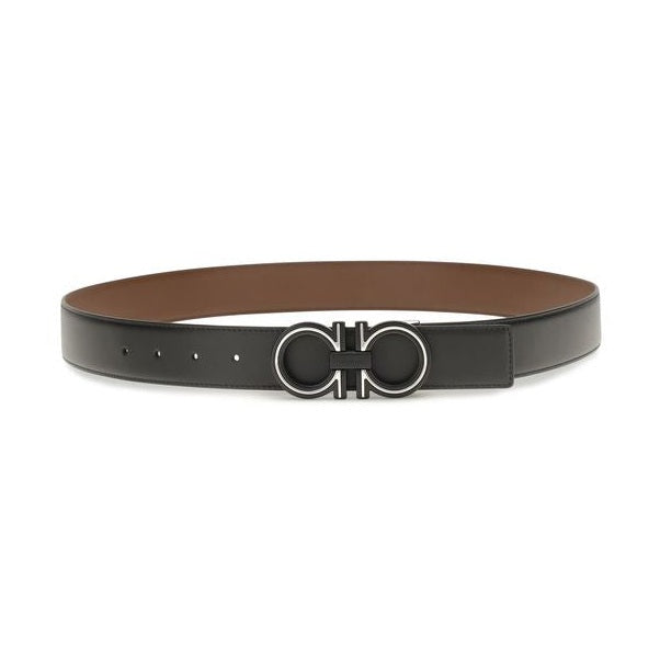 Ferragamo Blue Calf Leather Bos Taurus Regular Belt