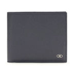 Ferragamo Blue Calf Leather Bos Taurus Wallet