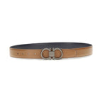 Ferragamo Beige Calf Leather Bos Taurus Regular Belt