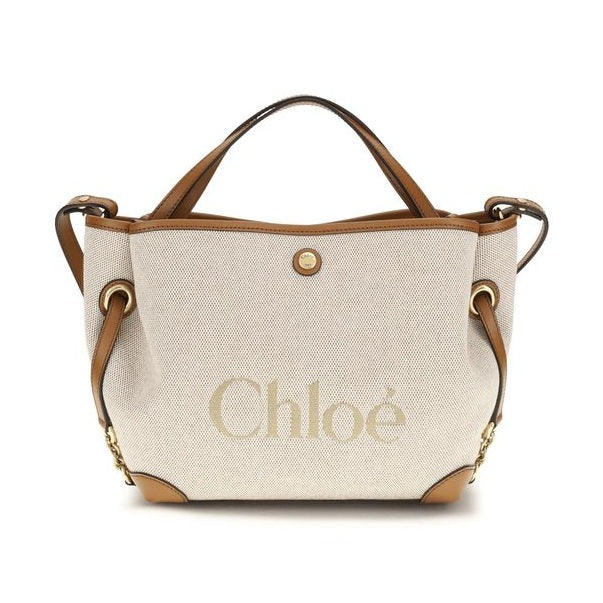 Chloé Beige Fabric Handbag