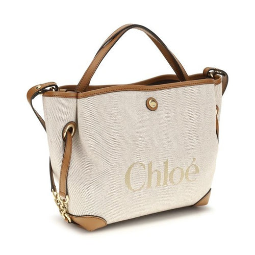 Chloé Beige Fabric Handbag