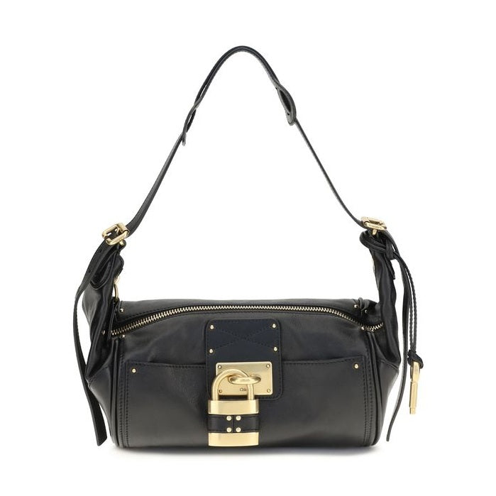 Chloé Black Calf Leather Bos Taurus Shoulder Bag