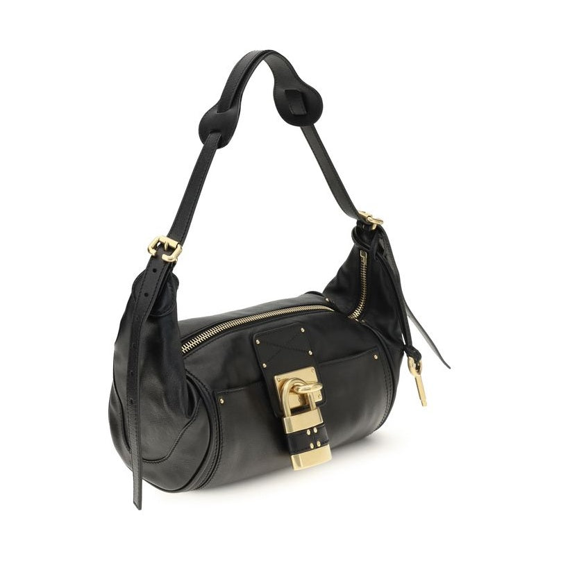 Chloé Black Calf Leather Bos Taurus Shoulder Bag