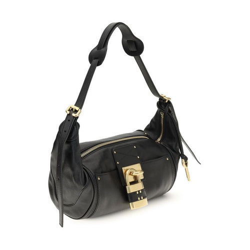 Chloé Black Calf Leather Bos Taurus Shoulder Bag