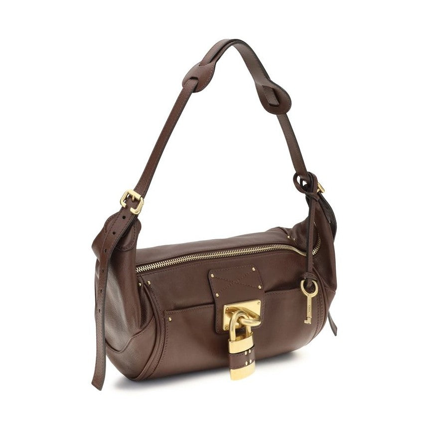 Chloé Brown Calf Leather Bos Taurus Shoulder Bag