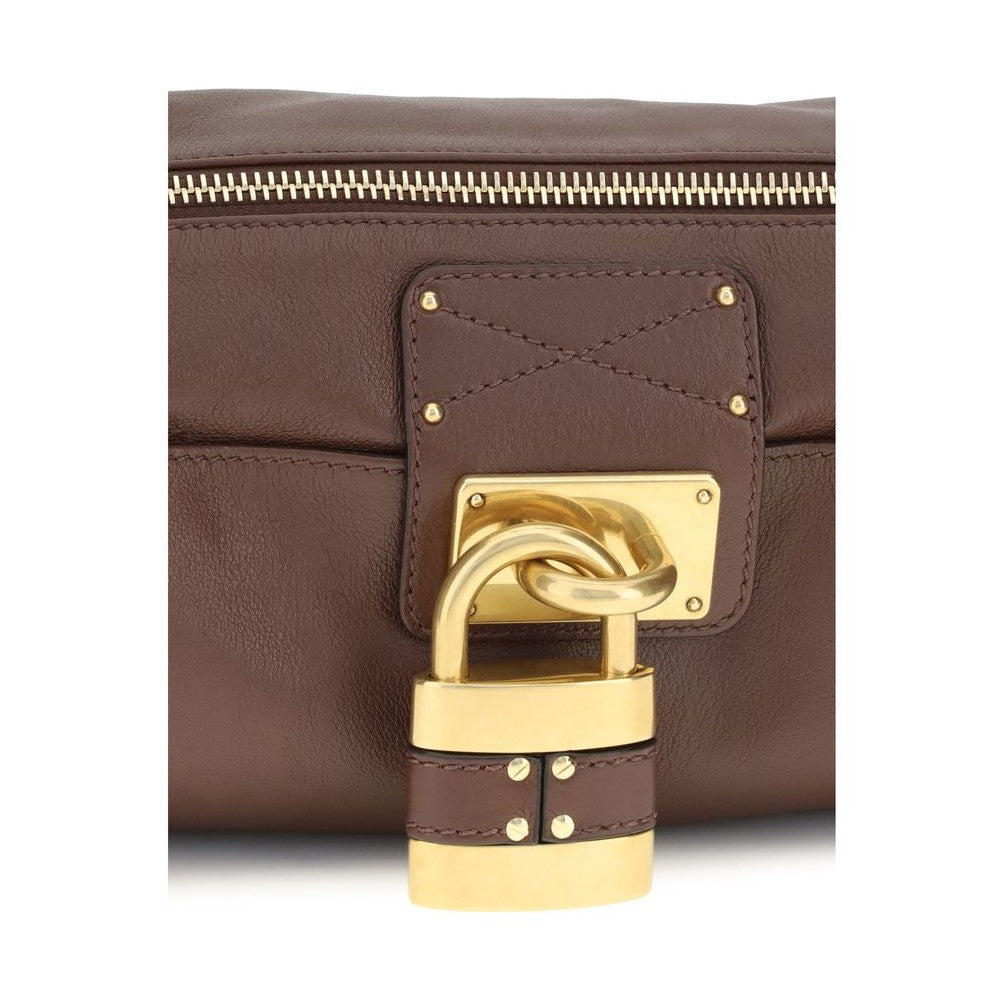 Chloé Brown Calf Leather Bos Taurus Shoulder Bag