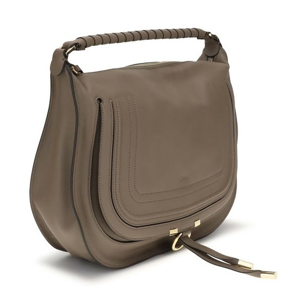 Chloé Beige Calf Leather Bos Taurus Shoulder Bag