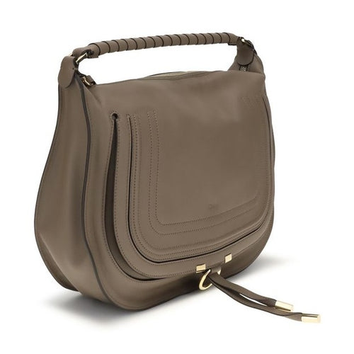 Chloé Beige Calf Leather Bos Taurus Shoulder Bag