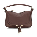 Chloé Bordeaux Calf Leather Bos Taurus Shoulder Bag