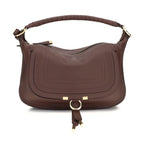 Chloé Bordeaux Calf Leather Bos Taurus Shoulder Bag