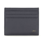 Ferragamo Blue Calf Leather Bos Taurus Wallet