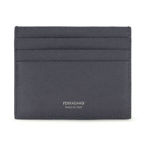 Ferragamo Blue Calf Leather Bos Taurus Wallet