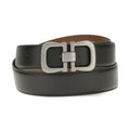 Ferragamo Black Calf Leather Bos Taurus Regular Belt