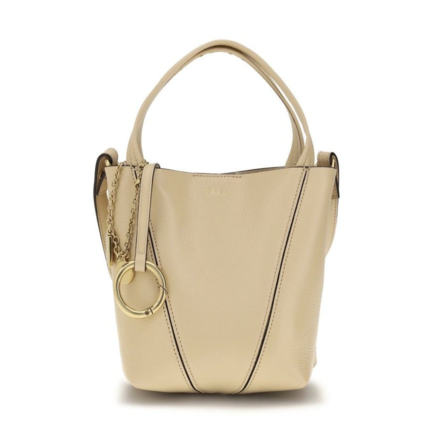 Chloé Beige Calf Leather Bos Taurus Shoulder Bag