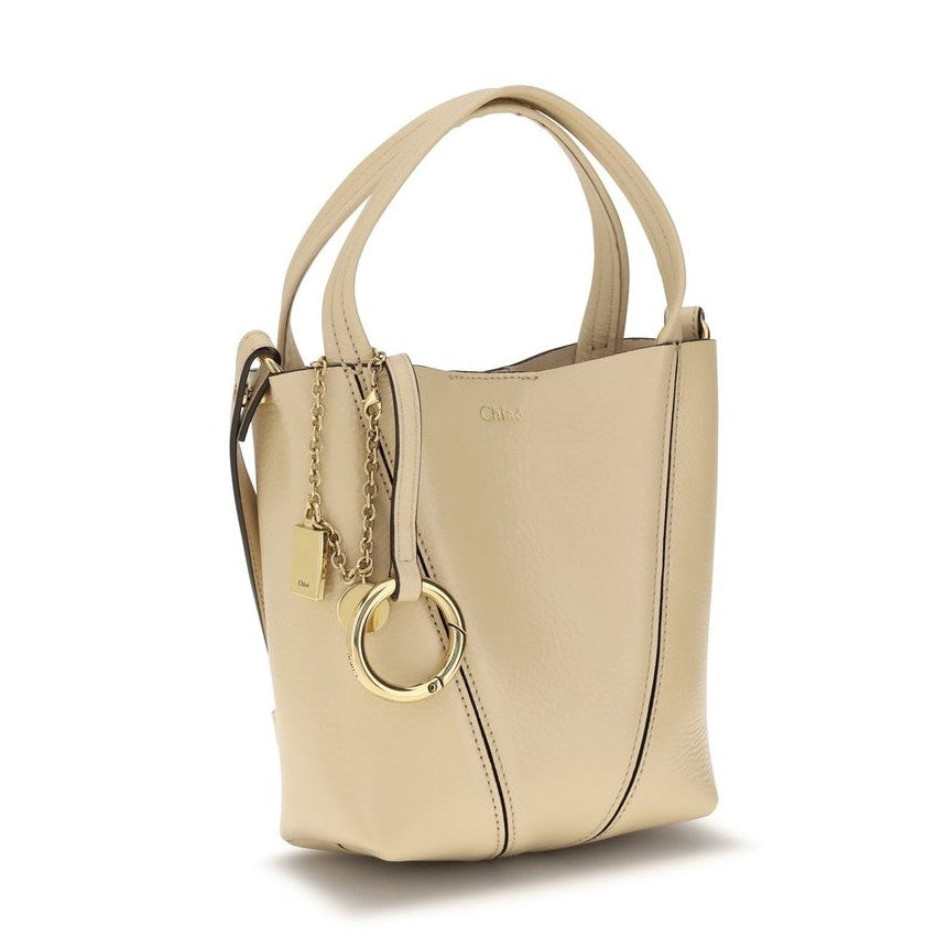 Chloé Beige Calf Leather Bos Taurus Shoulder Bag