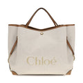 Chloé Beige Cotton Shoulder Bag