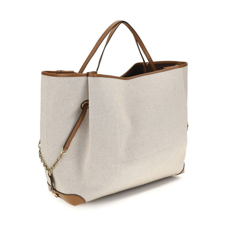 Chloé Beige Cotton Shoulder Bag