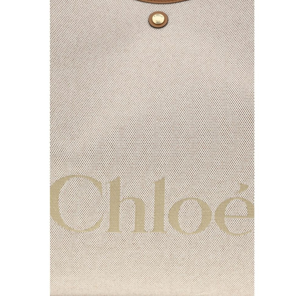 Chloé Beige Cotton Shoulder Bag