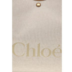 Chloé Beige Cotton Shoulder Bag
