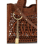 Chloé Brown Raffia Shoulder Bag