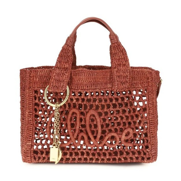 Chloé Multicolor Raffia Shoulder Bag