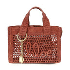 Chloé Multicolor Raffia Shoulder Bag