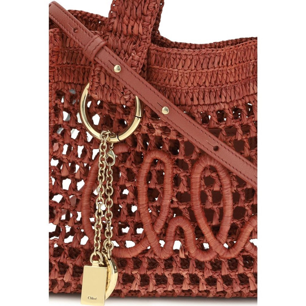 Chloé Multicolor Raffia Shoulder Bag