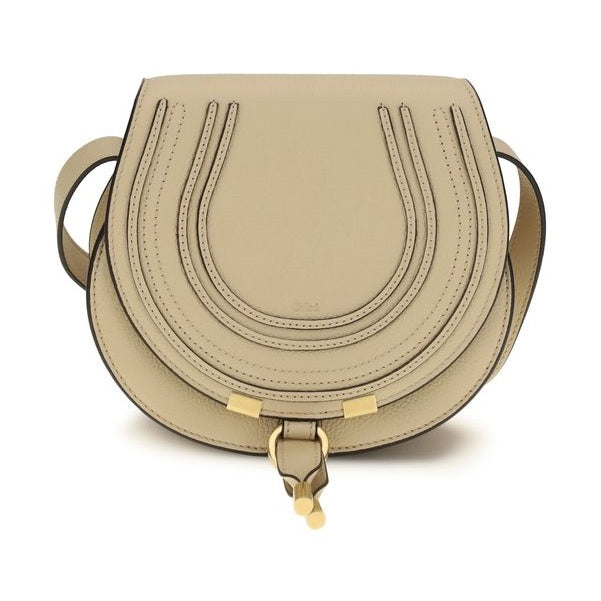 Chloé Beige Calf Leather Bos Taurus Shoulder Bag