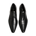 Dolce & Gabbana Black Leather Lace Up Derby Dress Shoes