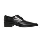 Dolce & Gabbana Black Leather Lace Up Derby Dress Shoes