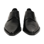 Dolce & Gabbana Black Leather Lace Up Derby Dress Shoes
