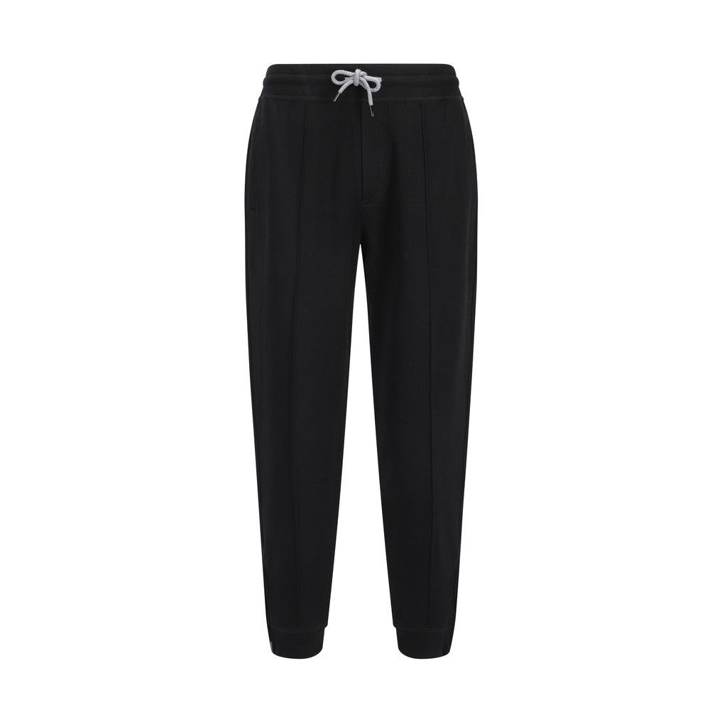 Brunello Cucinelli Black Cotton Joggers (Workout Pants)