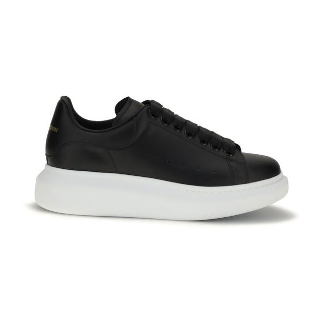 Alexander McQueen Black Calf Leather Bos Taurus Platform Sneakers