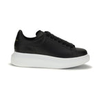 Alexander McQueen Black Calf Leather Bos Taurus Platform Sneakers